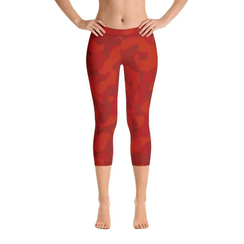 red-camouflage-damen-capri-leggings-capri-leggings-jlr-design-3 - JLR Design
