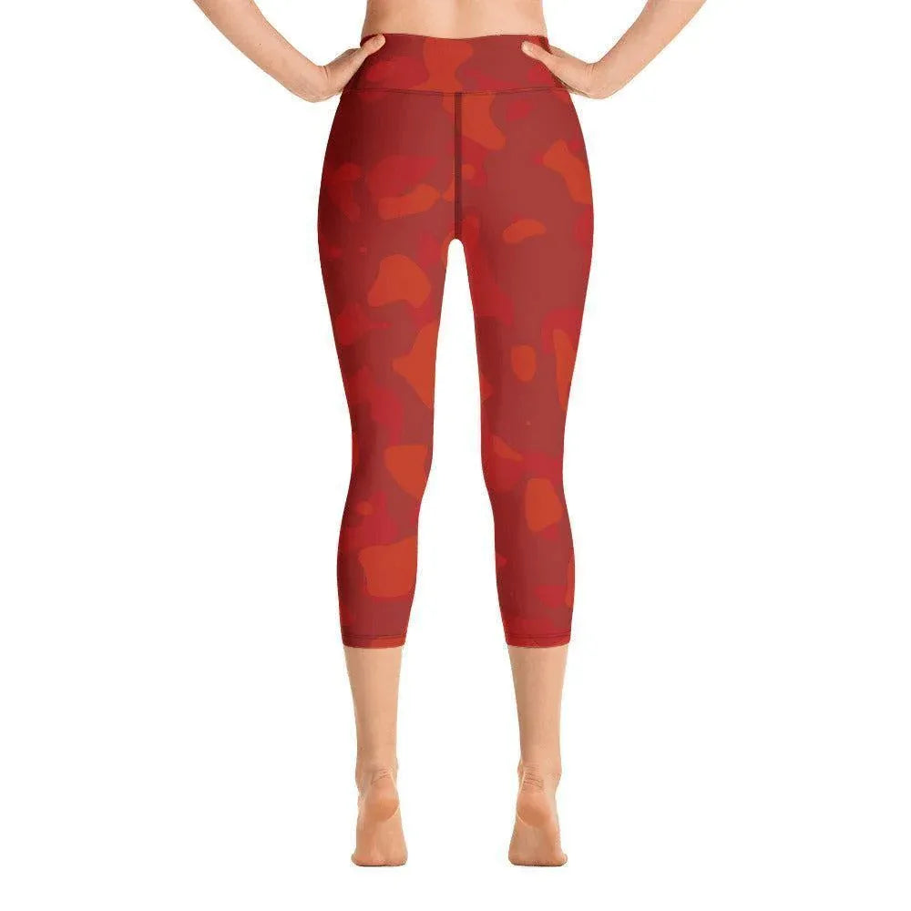 red-camouflage-damen-yoga-capri-leggings-yoga-capri-leggings-jlr-design-4 - JLR Design