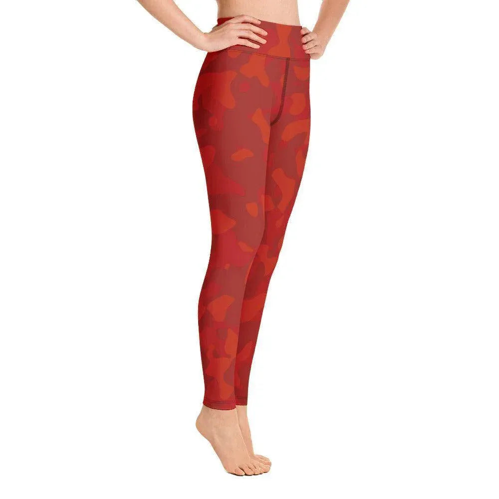 red-camouflage-damen-yoga-leggings-yoga-leggings-jlr-design-3 - JLR Design