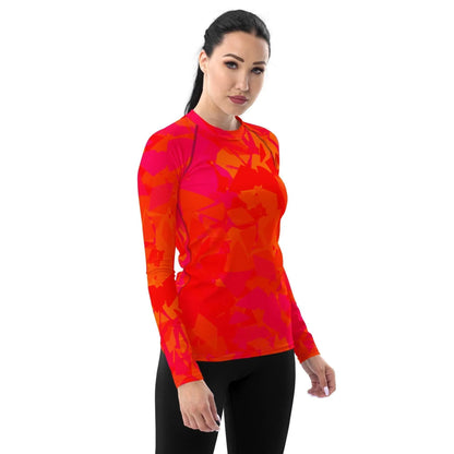 red-crystal-damen-rash-guard-rash-guard-jlr-design-4 - JLR Design