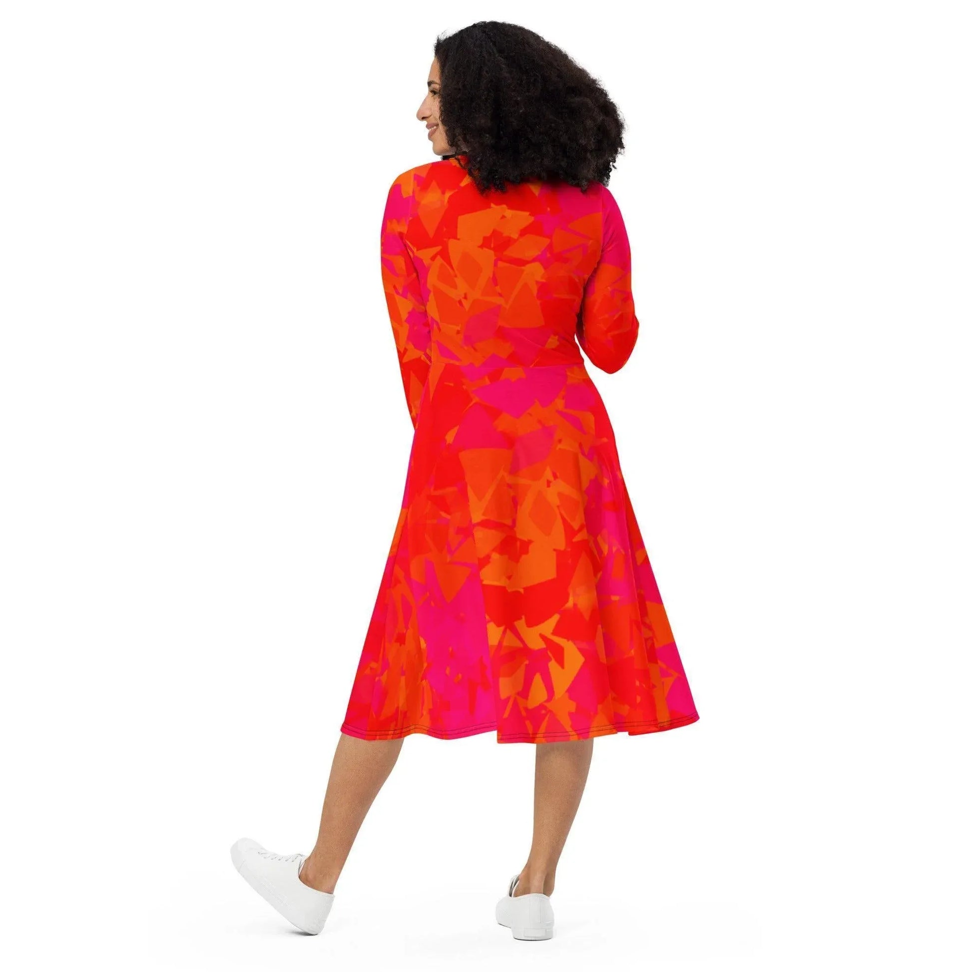red-crystal-langarmliges-midikleid-midikleid-jlr-design-5 - JLR Design