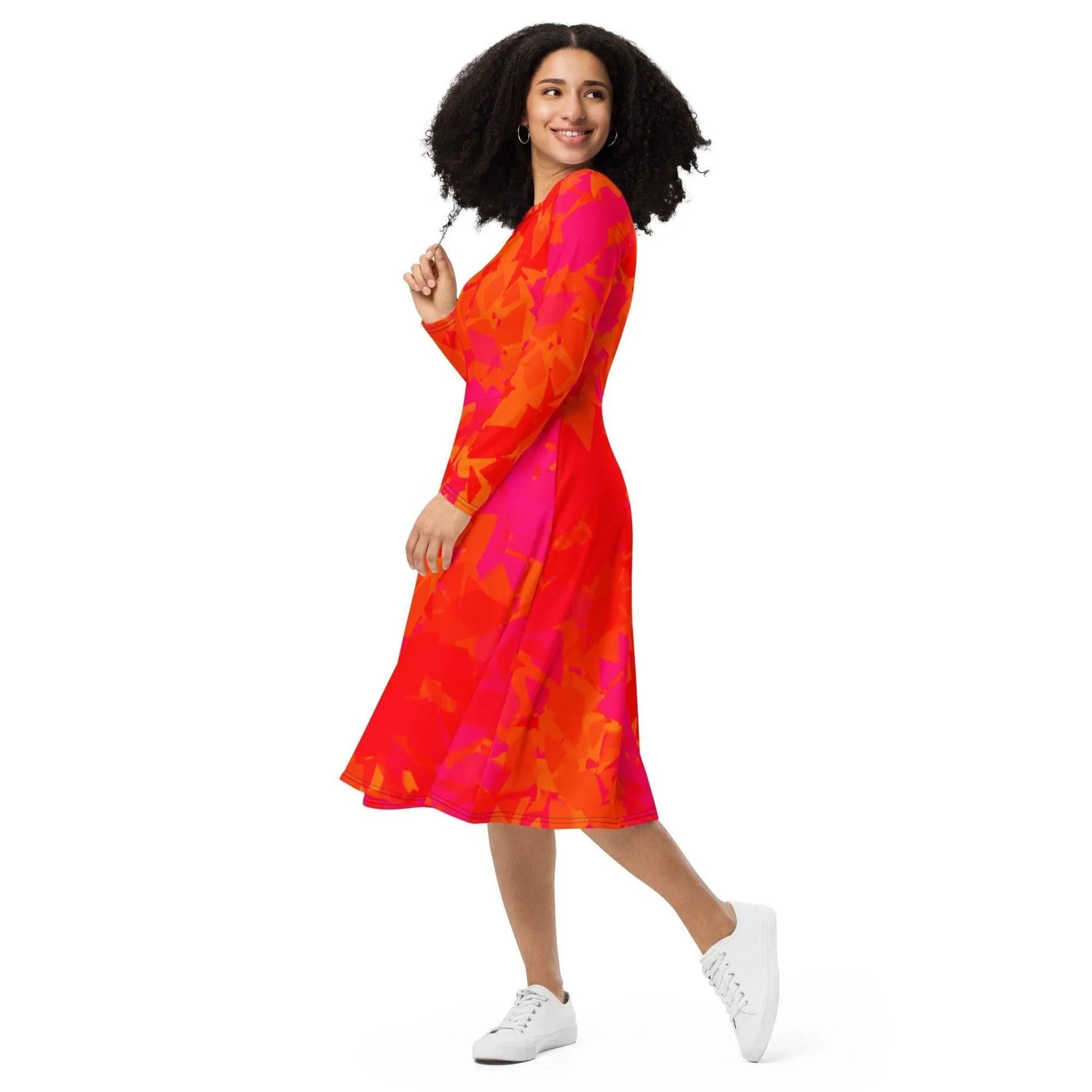 red-crystal-langarmliges-midikleid-midikleid-jlr-design-6 - JLR Design