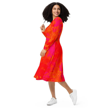 red-crystal-langarmliges-midikleid-midikleid-jlr-design-6 - JLR Design
