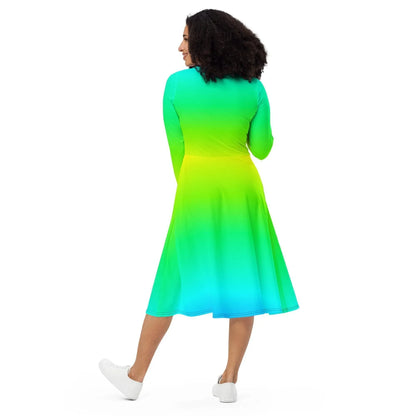 regenbogen-langarmliges-midikleid-midikleid-jlr-design-3 - JLR Design