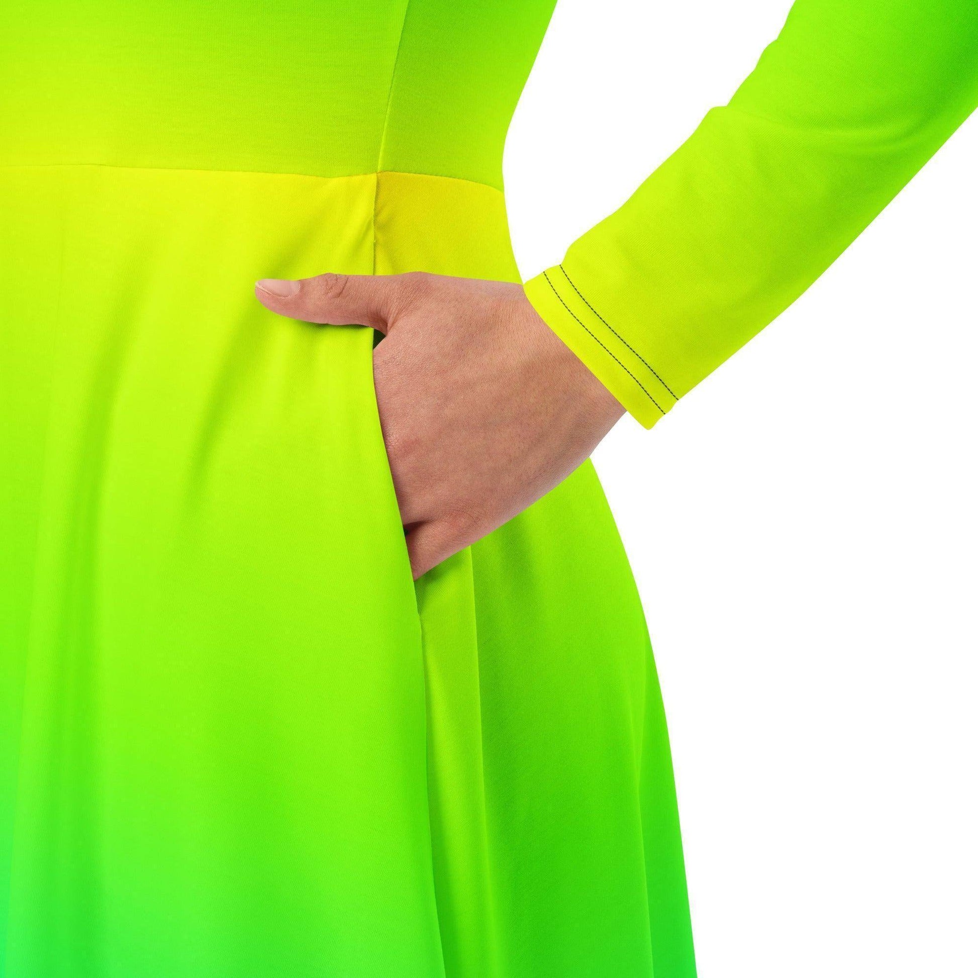 regenbogen-langarmliges-midikleid-midikleid-jlr-design-5 - JLR Design