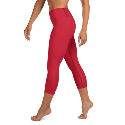 rote-damen-yoga-capri-leggings-yoga-capri-leggings-jlr-design-2 - JLR Design