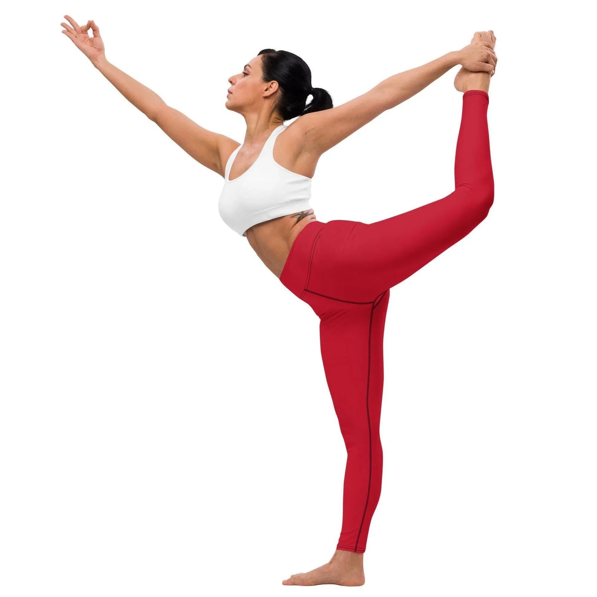 rote-damen-yoga-leggings-yoga-leggings-jlr-design-3 - JLR Design