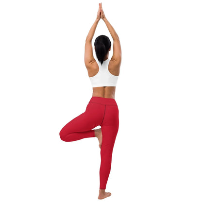 rote-damen-yoga-leggings-yoga-leggings-jlr-design-4 - JLR Design