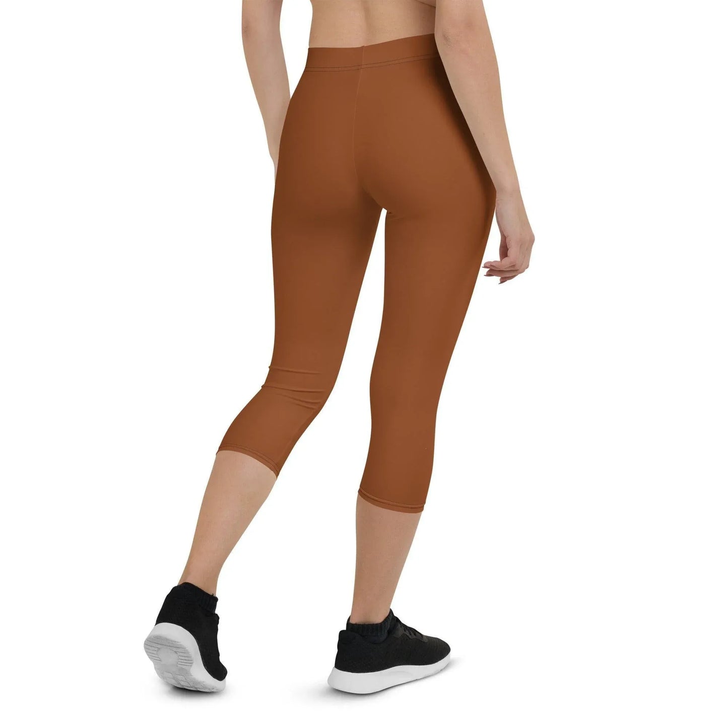 saddle-brown-damen-capri-leggings-capri-leggings-jlr-design-1 - JLR Design
