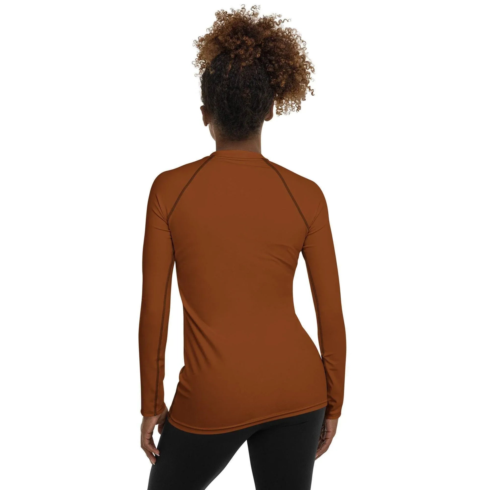 saddle-brown-damen-rash-guard-rash-guard-jlr-design-2 - JLR Design