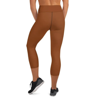 saddle-brown-damen-yoga-capri-leggings-yoga-capri-leggings-jlr-design-4 - JLR Design