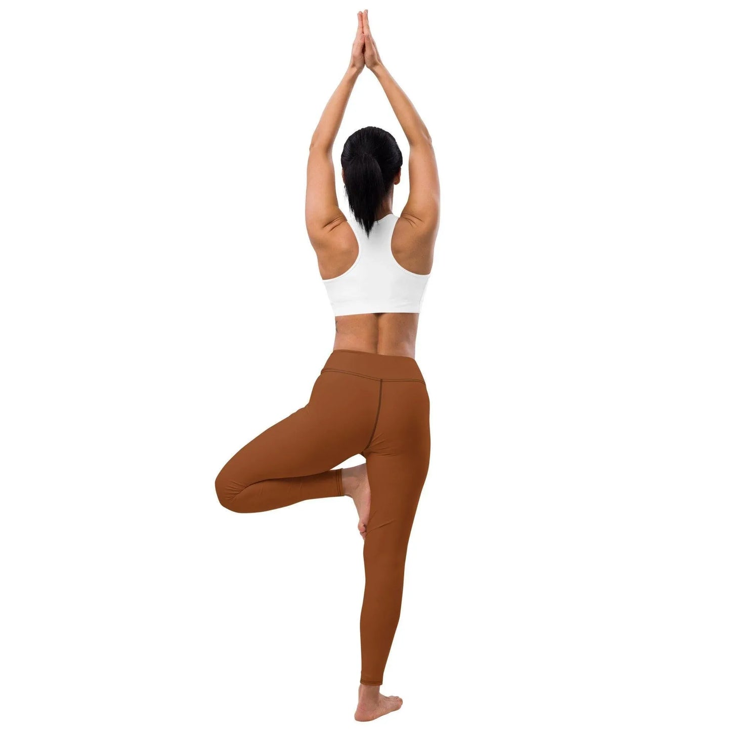 saddle-brown-damen-yoga-leggings-yoga-leggings-jlr-design-4 - JLR Design