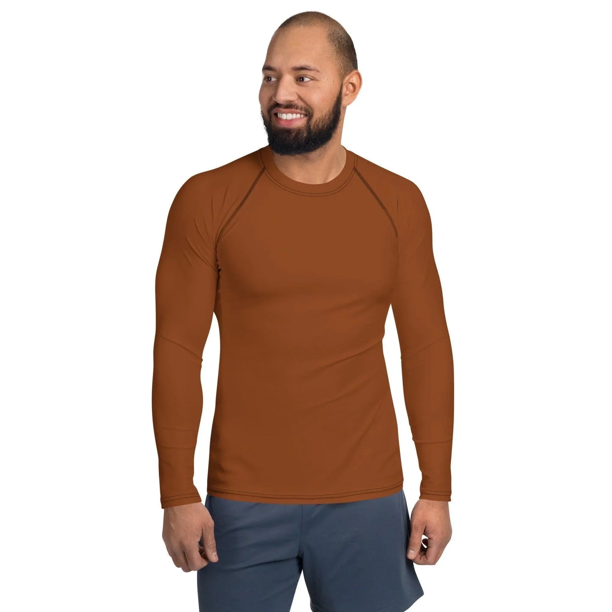 saddle-brown-herren-rash-guard-rash-guard-jlr-design-8 - JLR Design