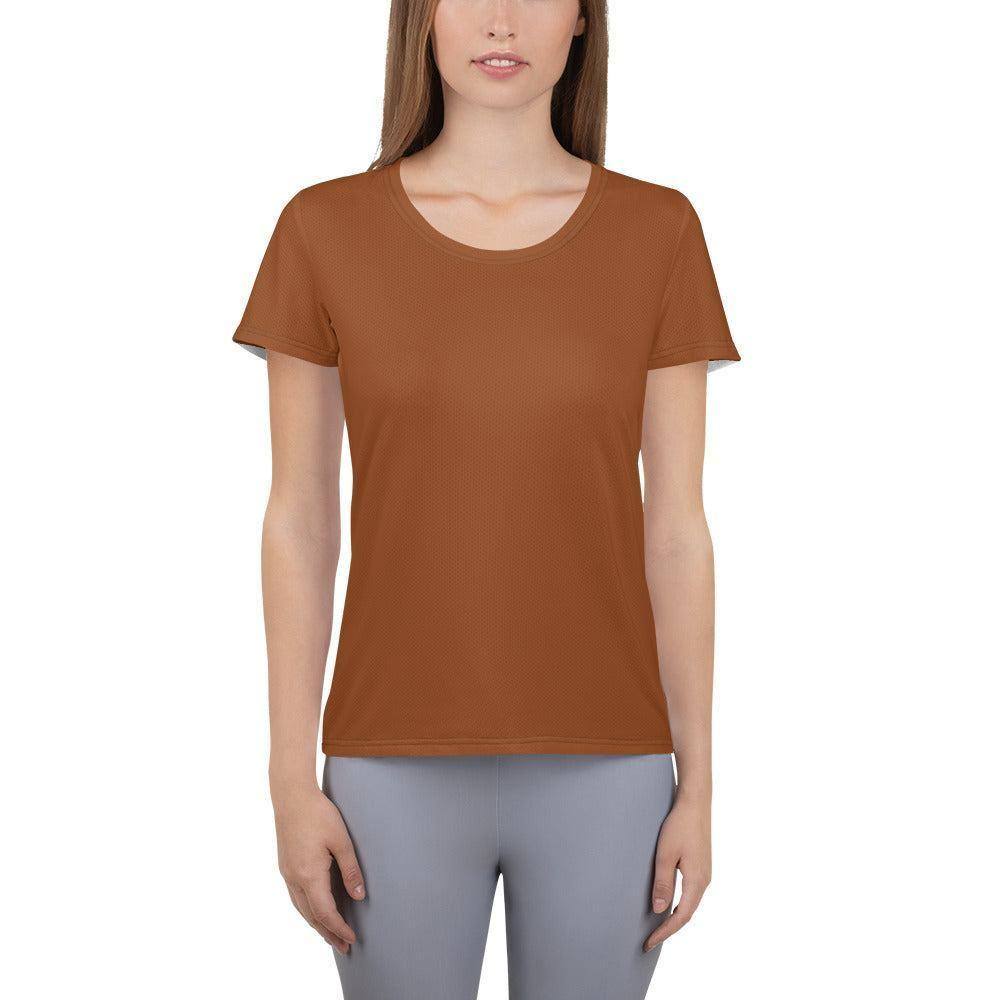 saddle-brown-sport-t-shirt-fur-damen-sport-t-shirt-jlr-design-1 - JLR Design