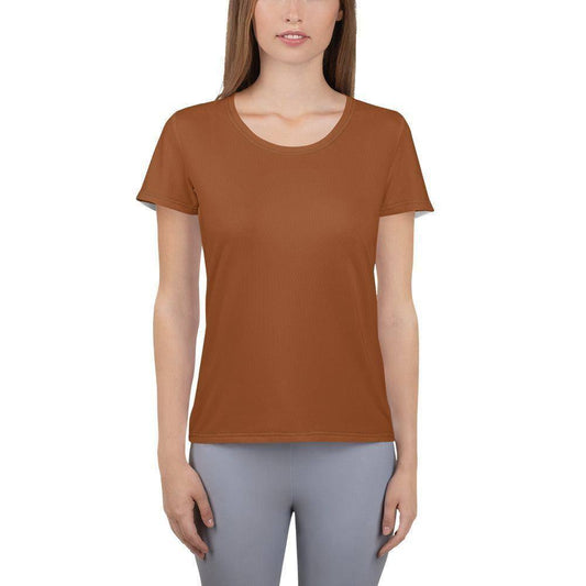 saddle-brown-sport-t-shirt-fur-damen-sport-t-shirt-jlr-design-1 - JLR Design