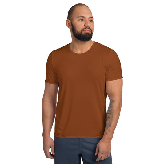 saddle-brown-sport-t-shirt-fur-herren-sport-t-shirt-jlr-design-1 - JLR Design
