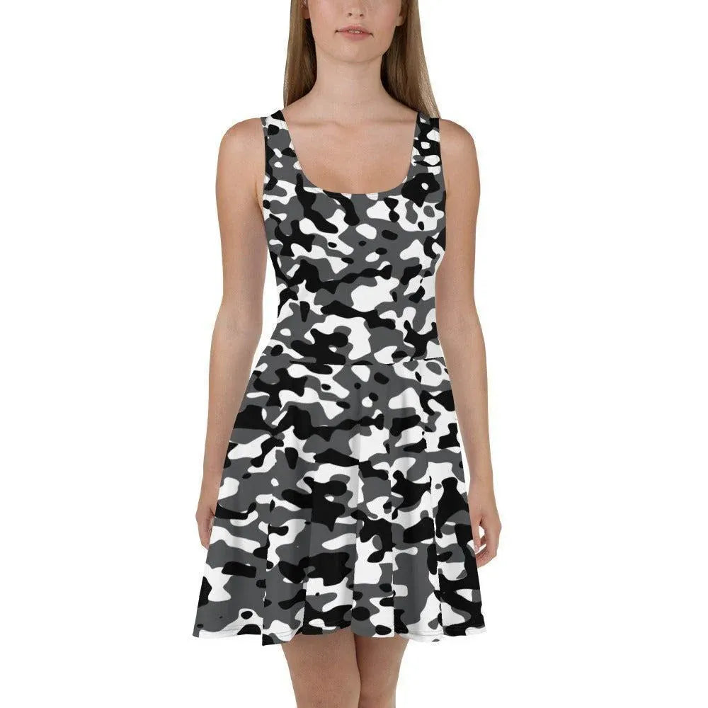 schwarz-grau-weiss-camouflage-skater-kleid-skater-kleid-jlr-design-2 - JLR Design