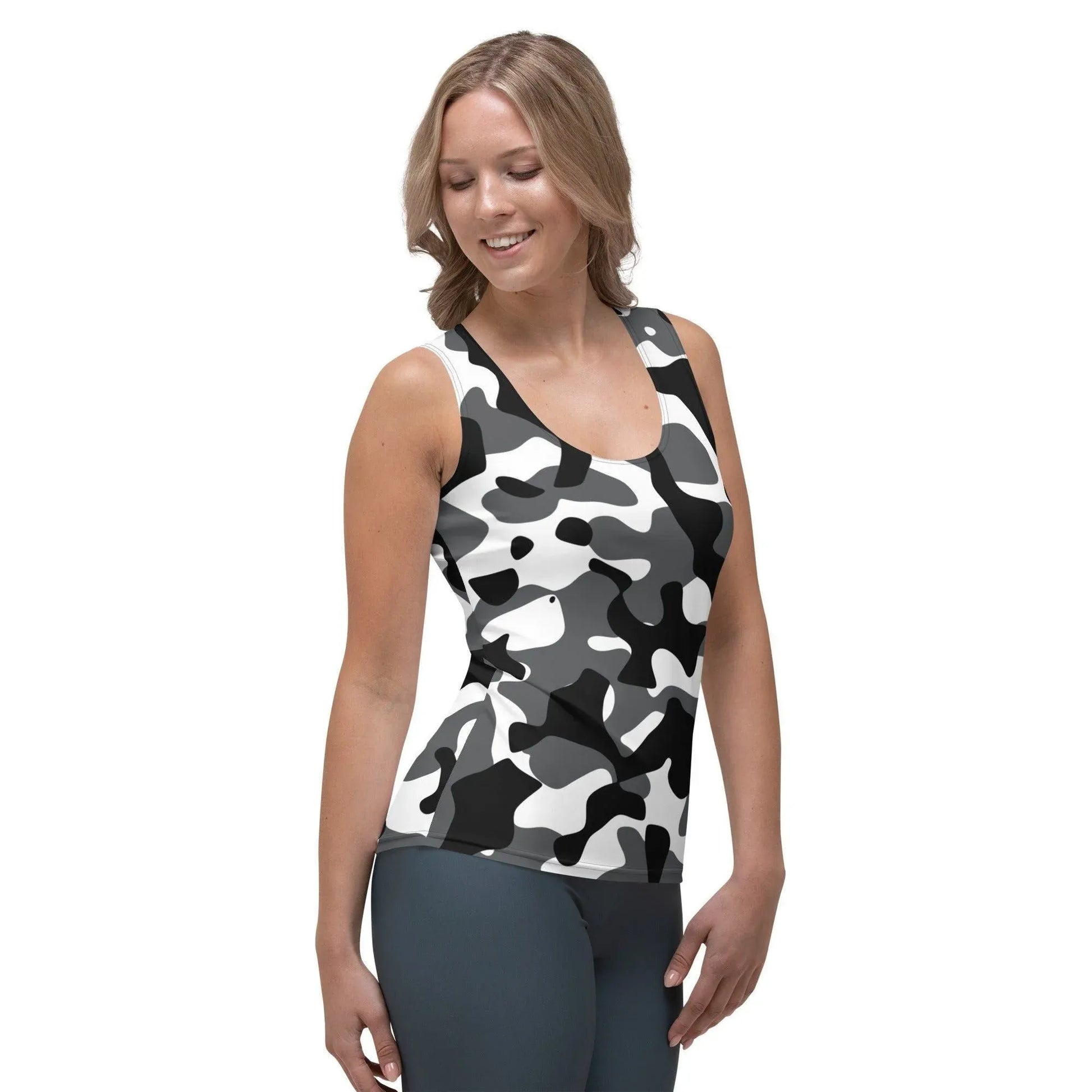 schwarz-grau-weiss-damen-tank-top-tank-top-jlr-design-4 - JLR Design