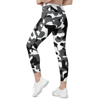 schwarz-grau-weiss-damen-v-bund-leggings-mit-taschen-v-bund-leggings-jlr-design-5 - JLR Design