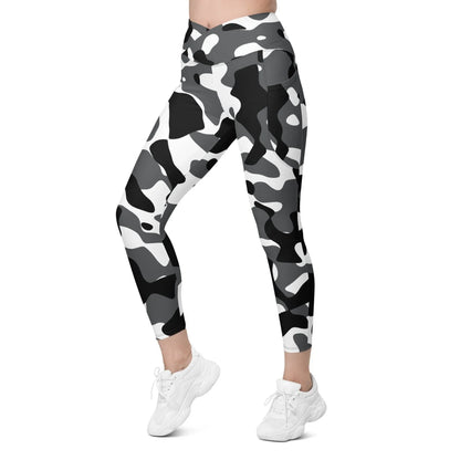 schwarz-grau-weiss-damen-v-bund-leggings-mit-taschen-v-bund-leggings-jlr-design-7 - JLR Design