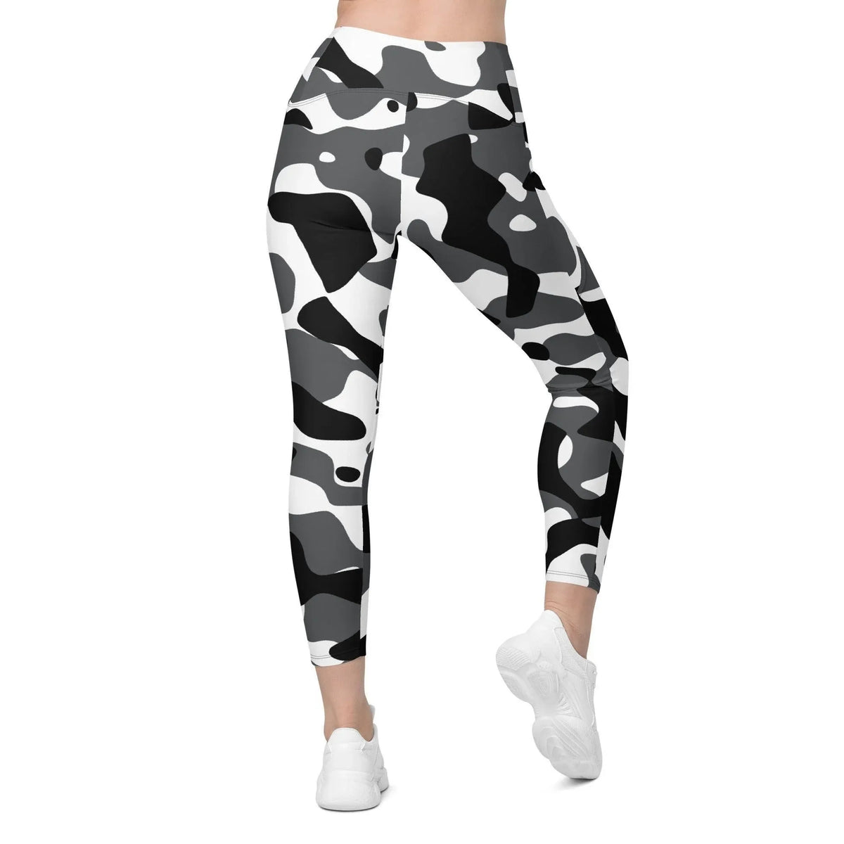 schwarz-grau-weiss-damen-v-bund-leggings-mit-taschen-v-bund-leggings-jlr-design-jlr-design-de-1 - JLR Design