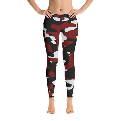 schwarz-rot-weiss-camouflage-damen-leggings-leggings-jlr-design-1 - JLR Design