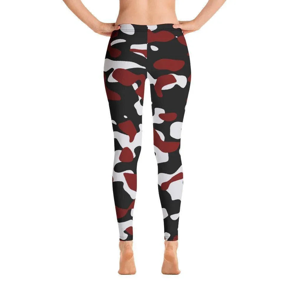 schwarz-rot-weiss-camouflage-damen-leggings-leggings-jlr-design-2 - JLR Design