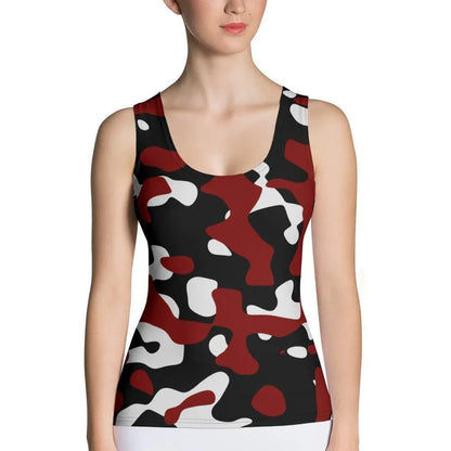 schwarz-rot-weiss-camouflage-damen-tank-top-tank-top-jlr-design-1 - JLR Design