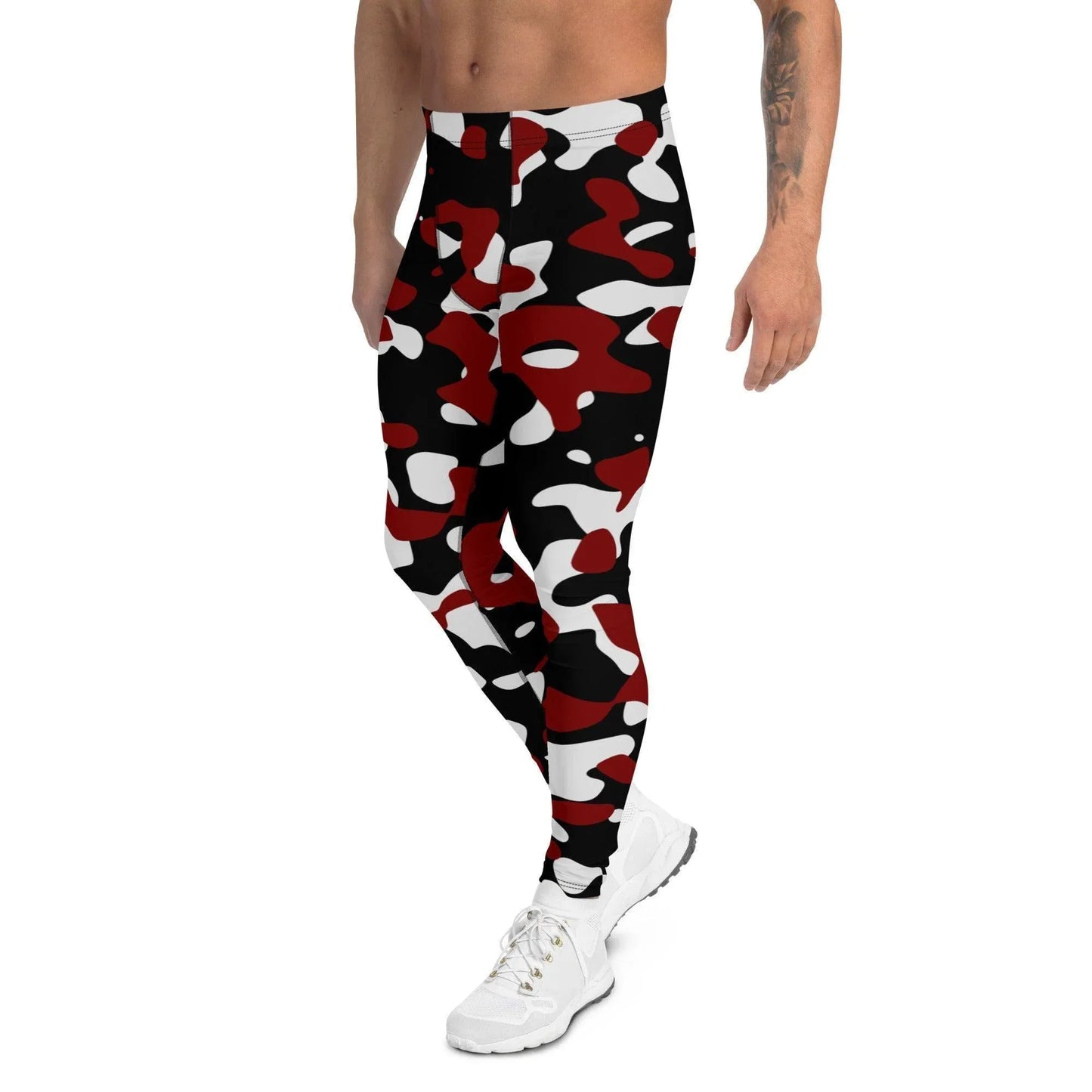 schwarz-rot-weiss-camouflage-herren-leggings-leggings-jlr-design-4 - JLR Design