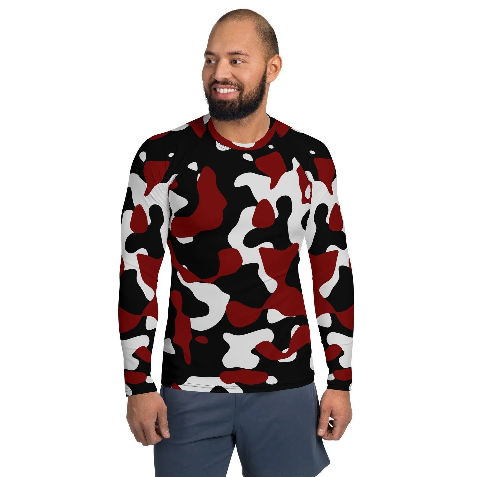 schwarz-rot-weiss-camouflage-herren-rash-guard-rash-guard-jlr-design-1 - JLR Design