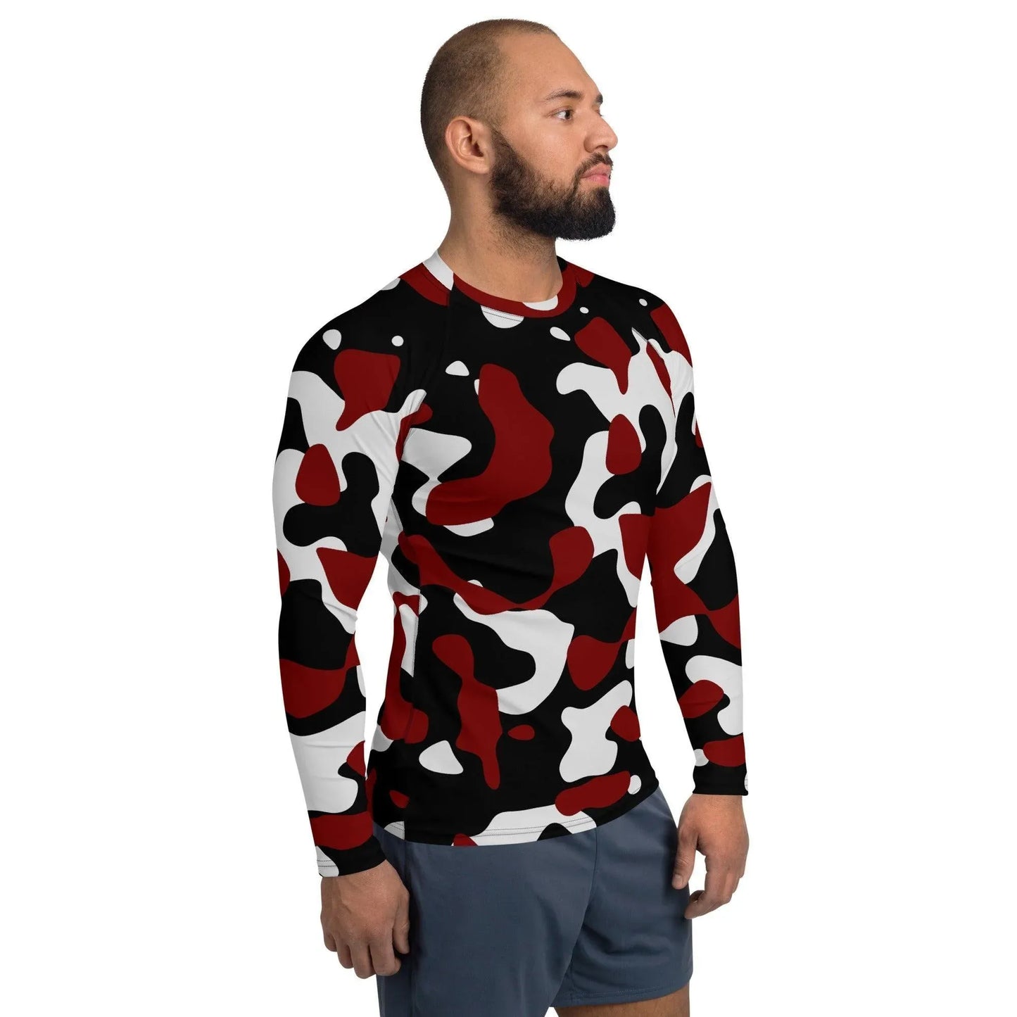 schwarz-rot-weiss-camouflage-herren-rash-guard-rash-guard-jlr-design-4 - JLR Design
