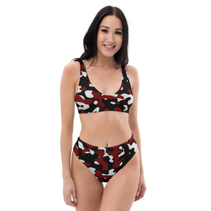 schwarz-rot-weiss-camouflage-high-waist-bikini-bikini-jlr-design-2 - JLR Design