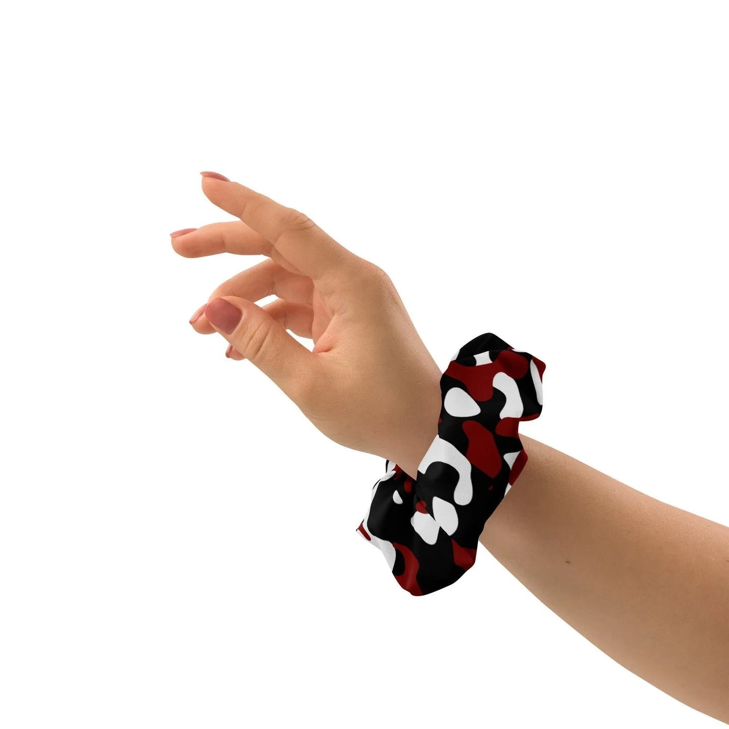 schwarz-rot-weiss-camouflage-scrunchie-scrunchie-jlr-design-1 - JLR Design