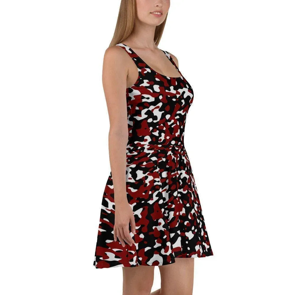 schwarz-rot-weiss-camouflage-skater-kleid-skater-kleid-jlr-design-1 - JLR Design