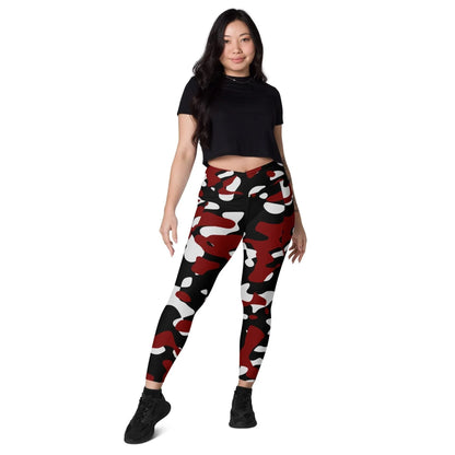 schwarz-rot-weiss-damen-v-bund-leggings-mit-taschen-v-bund-leggings-jlr-design-5 - JLR Design