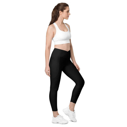 schwarze-damen-v-bund-leggings-mit-taschen-v-bund-leggings-jlr-design-2 - JLR Design