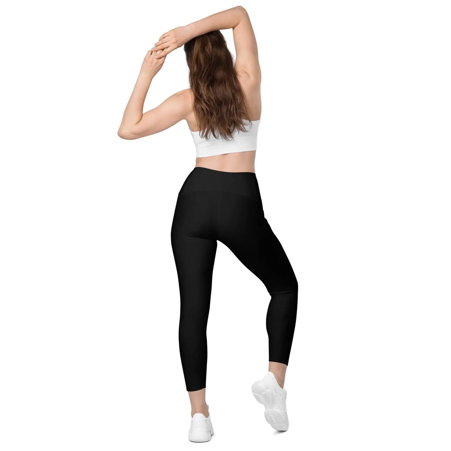schwarze-damen-v-bund-leggings-mit-taschen-v-bund-leggings-jlr-design-3 - JLR Design