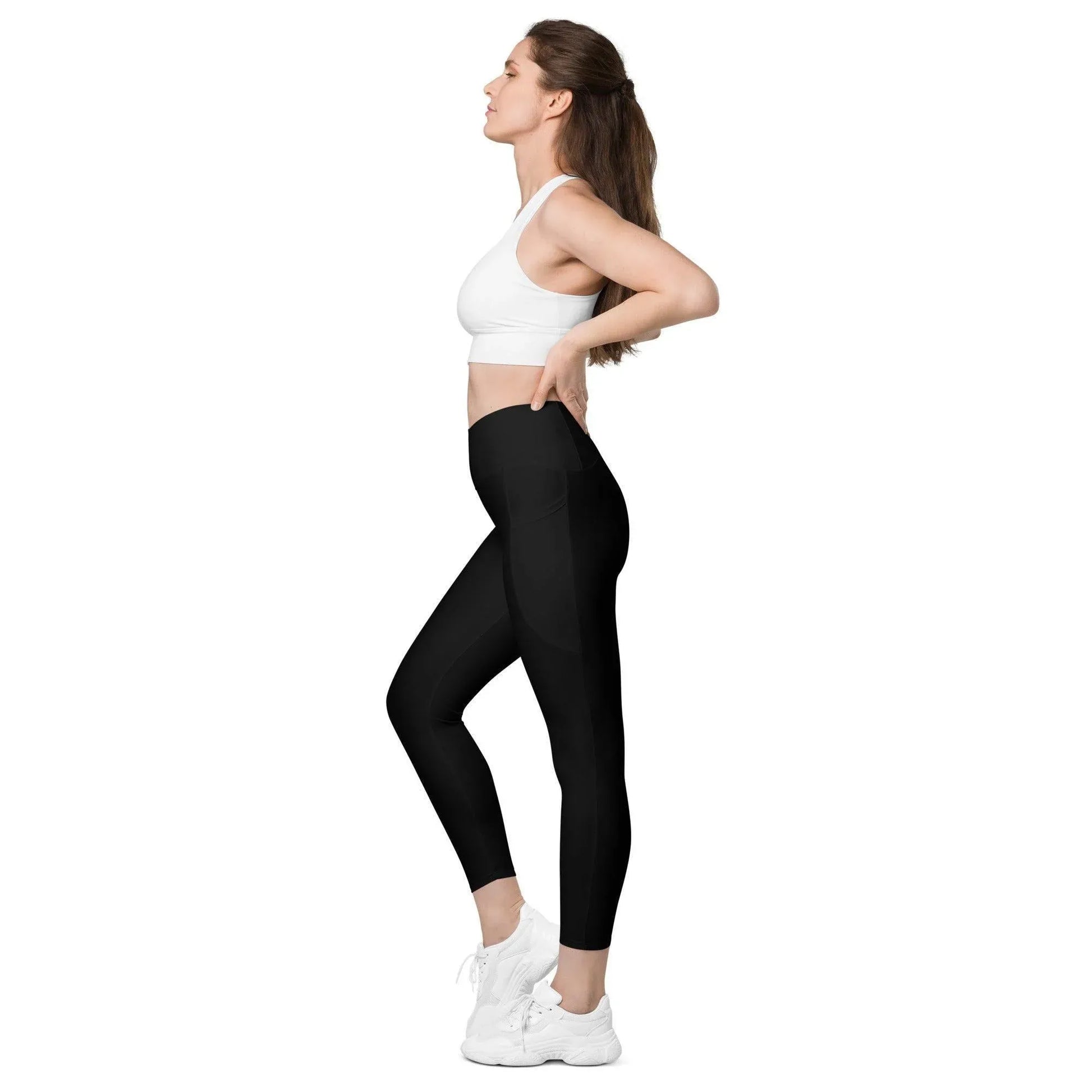 schwarze-damen-v-bund-leggings-mit-taschen-v-bund-leggings-jlr-design-5 - JLR Design