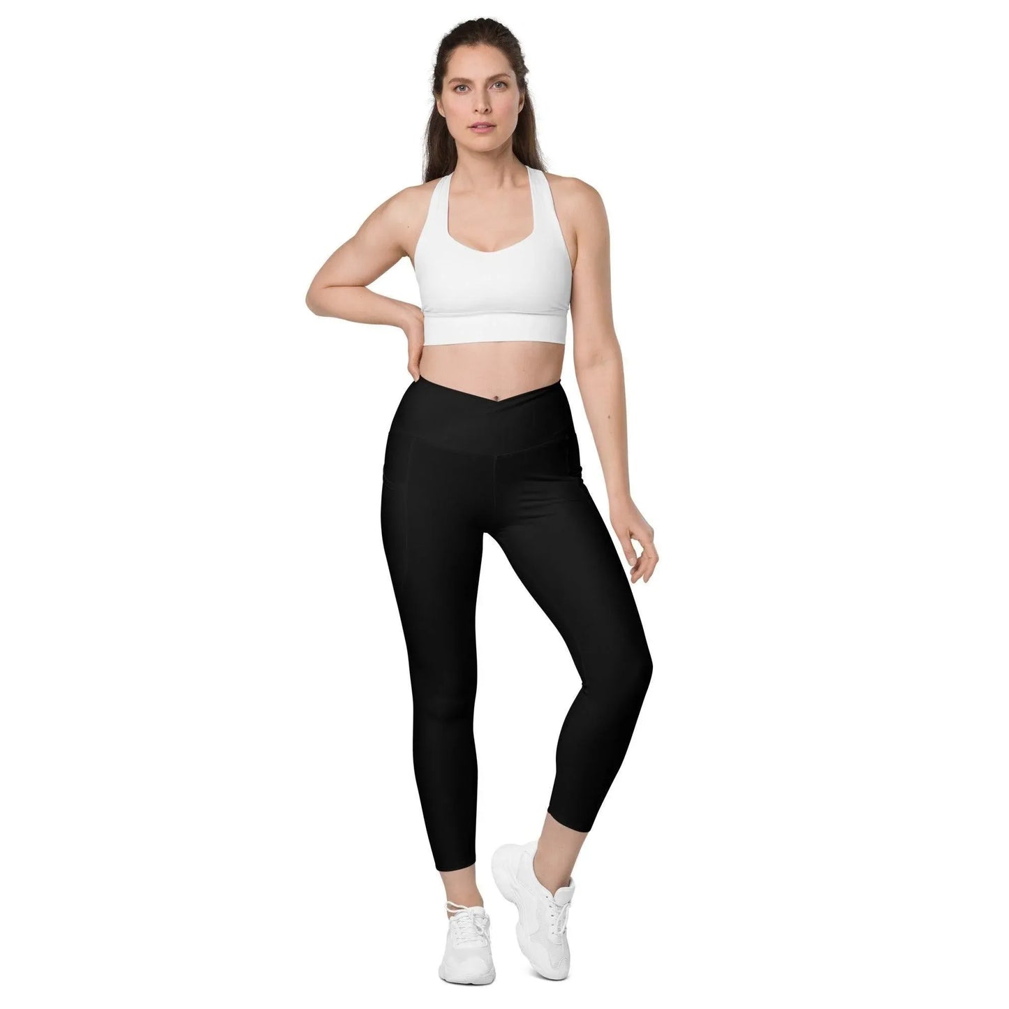 schwarze-damen-v-bund-leggings-mit-taschen-v-bund-leggings-jlr-design-7 - JLR Design