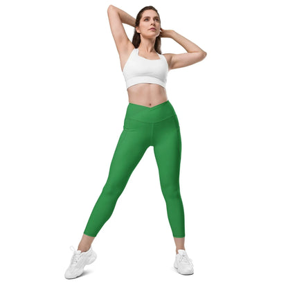 sea-green-damen-v-bund-leggings-mit-taschen-v-bund-leggings-jlr-design-3 - JLR Design