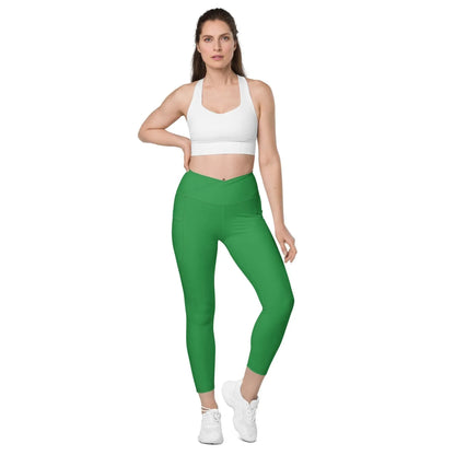 sea-green-damen-v-bund-leggings-mit-taschen-v-bund-leggings-jlr-design-7 - JLR Design