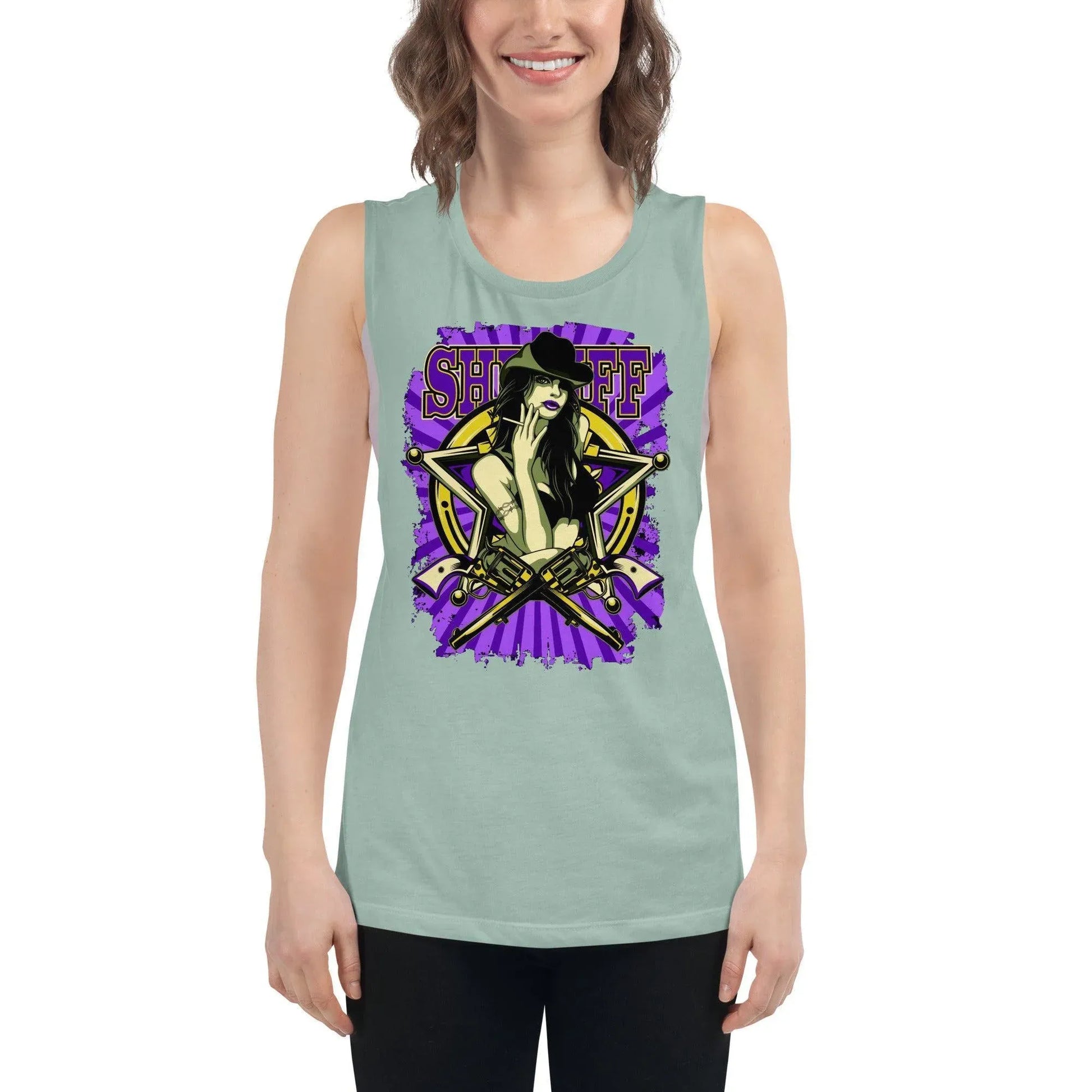 sheriff-damen-tank-top-tank-top-jlr-design-13 - JLR Design