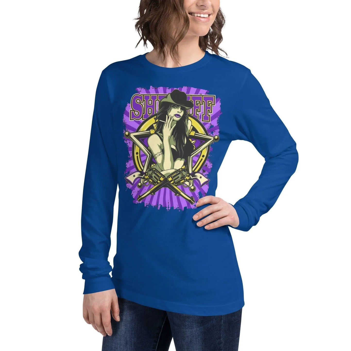 sheriff-langarmshirt-langarmshirt-jlr-design-12933 - JLR Design