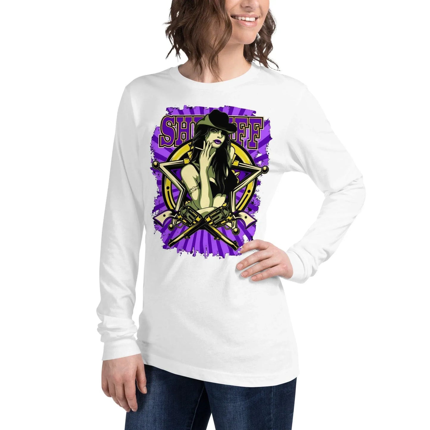 sheriff-langarmshirt-langarmshirt-jlr-design-34133 - JLR Design