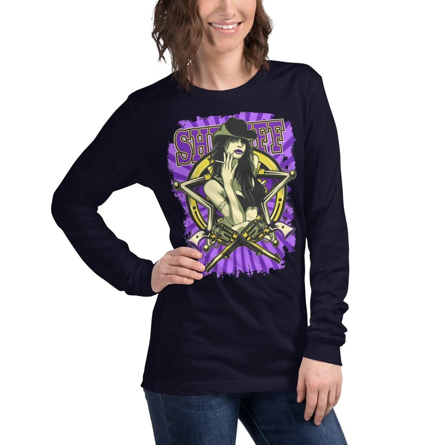 sheriff-langarmshirt-langarmshirt-jlr-design-37727 - JLR Design