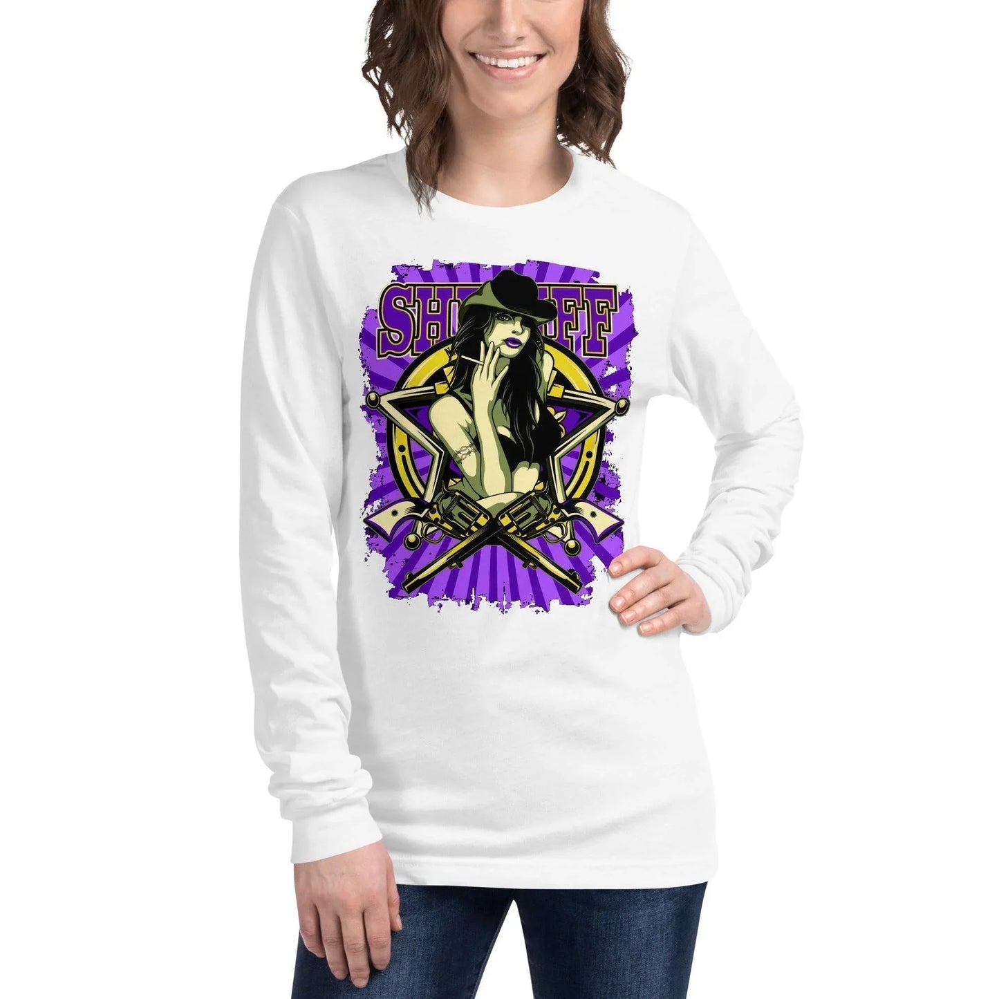 sheriff-langarmshirt-langarmshirt-jlr-design-49821 - JLR Design
