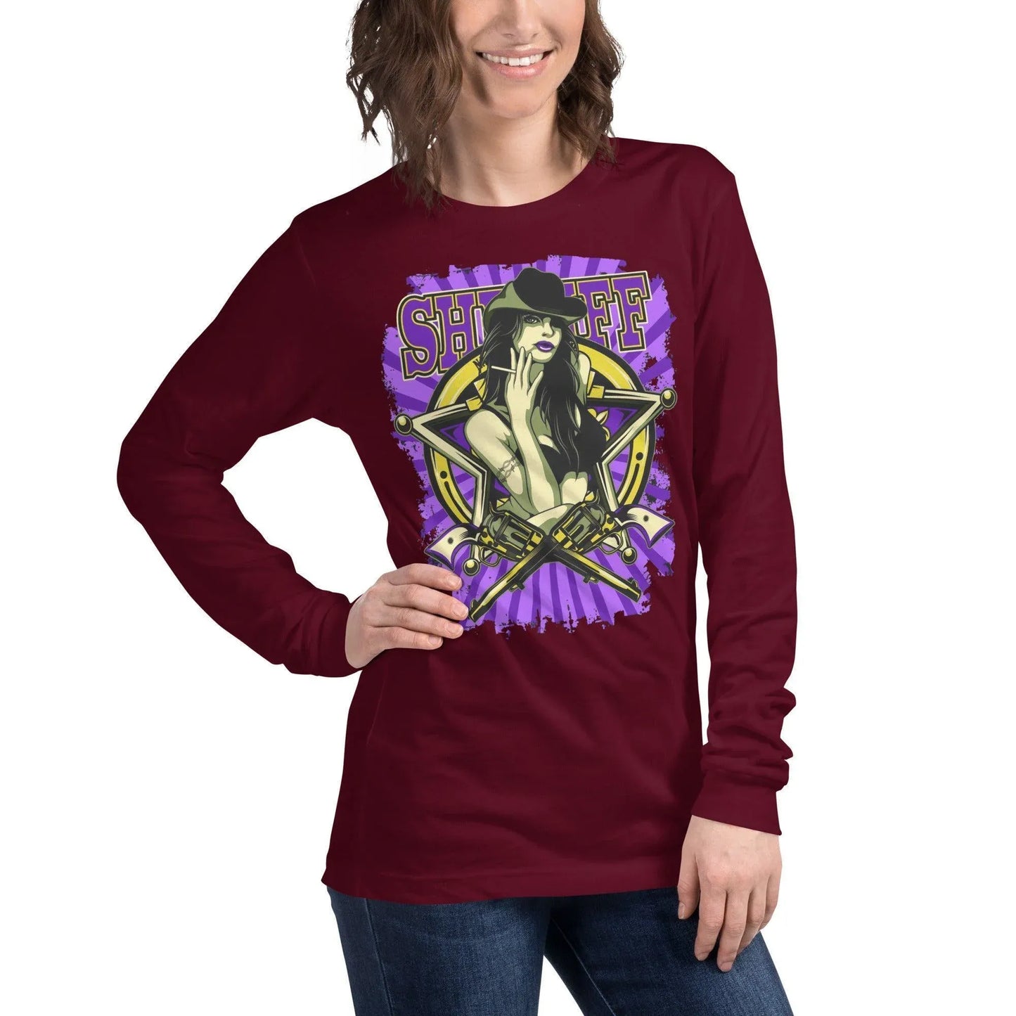 sheriff-langarmshirt-langarmshirt-jlr-design-60183 - JLR Design