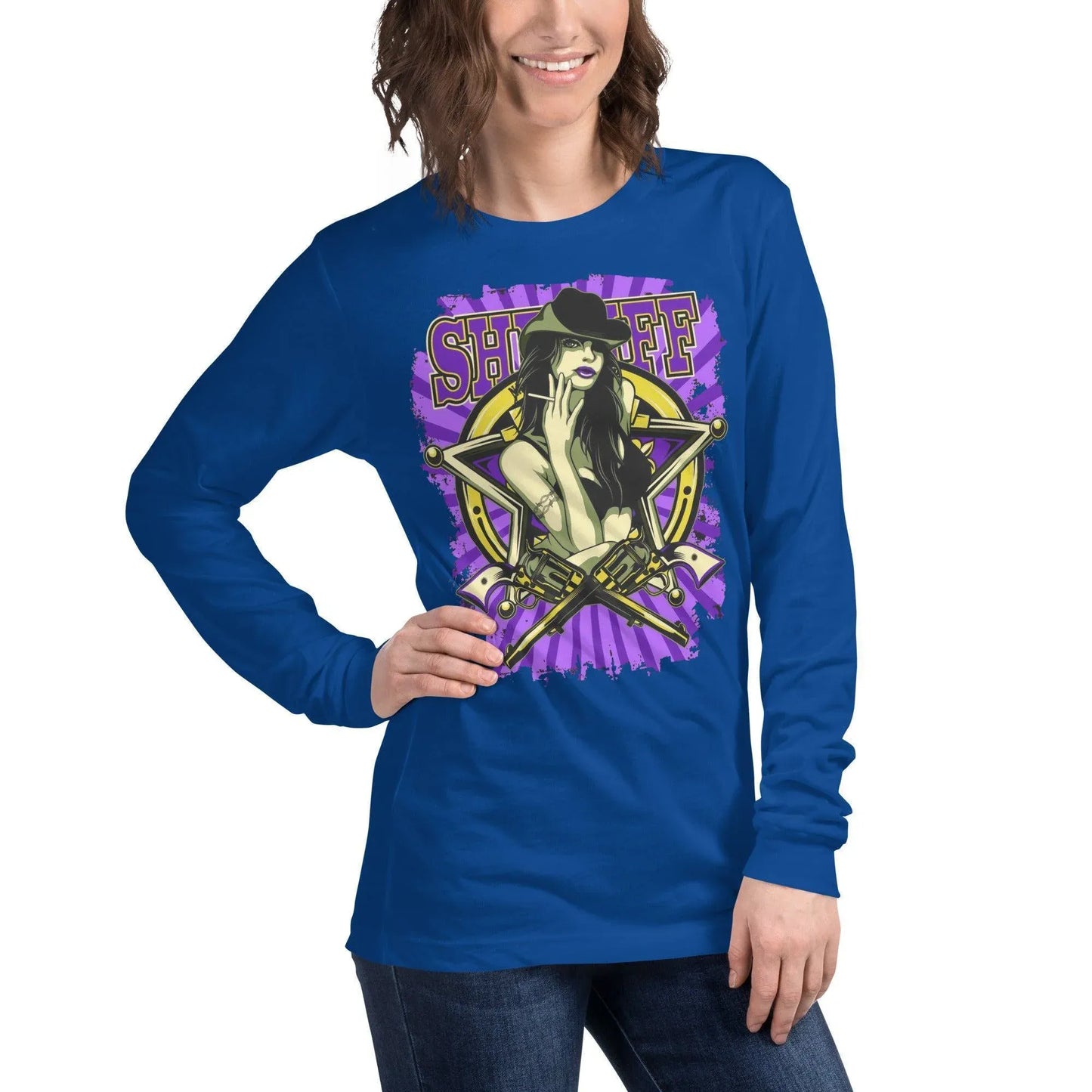 sheriff-langarmshirt-langarmshirt-jlr-design-62352 - JLR Design