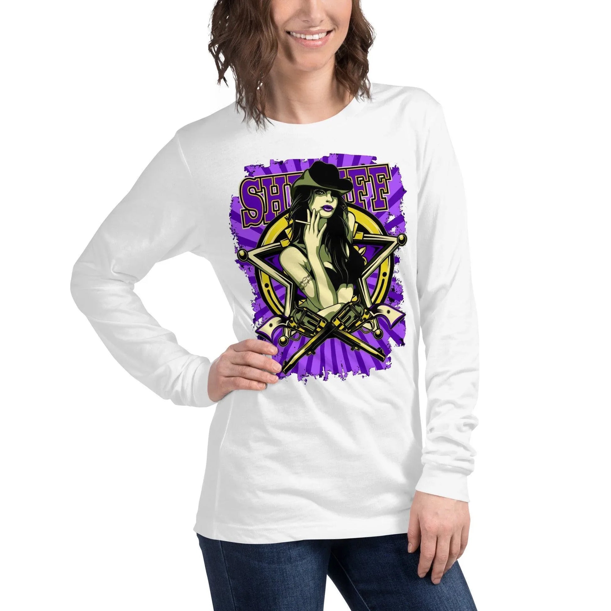 sheriff-langarmshirt-langarmshirt-jlr-design-74741 - JLR Design