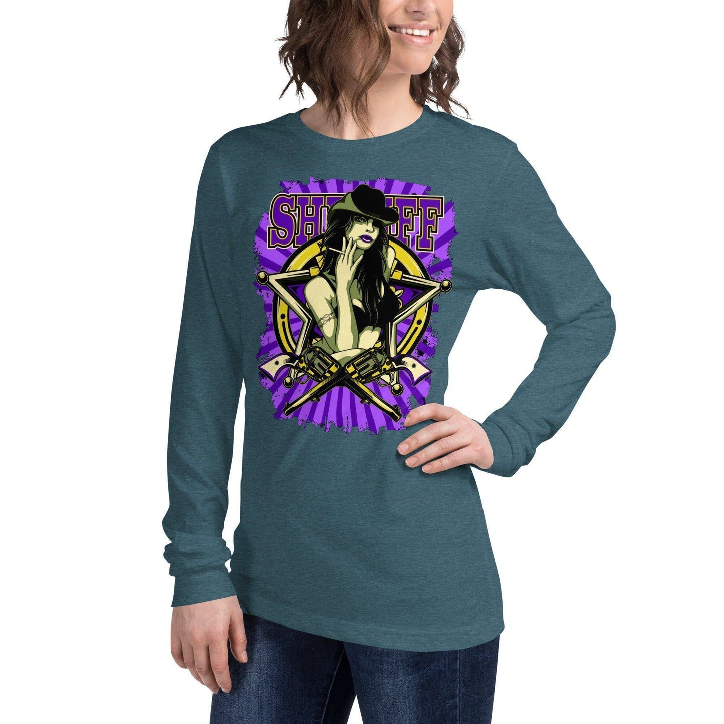 sheriff-langarmshirt-langarmshirt-jlr-design-77484 - JLR Design